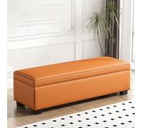 Tqertrtfxa Zapatero Empotrado Grande con Compartimento Oculto, Banco para cambiarse los Zapatos, Banco para el pie de la Cama, Almacenamiento, para sofá, reposapiés, Largo(E,100CM/39.4IN)