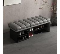 Tqertrtfxa Zapatero Empotrado Grande con Compartimento Oculto, Otomana Almacenamiento de Gran Capacidad, Banco Moderno para los pies la Cama(B,100CM/39.4IN)