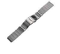TQHGHX 20mm 316L Silver Stainless Steel Watch Strap for New 300 Watch Band Men Bracelet