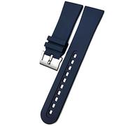 TQHGHX 23mm Fluorous Rubber soft Watch band Replacement for 5000 5015 Black Strap Watch Bracelets