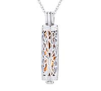 TQHGHX Cylinder Cremation Jewelry Tree of Life Urn Ashes Necklace for Women Men Vial Urn Necklaces for Ashes Loved One Memorial Jewelry