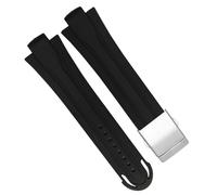 TQHGHX Lug End Rubber Waterproof For Oris Wristband Watch Band With Stainless Steel Folding Buckle