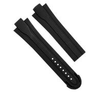 TQHGHX Lug End Rubber Waterproof For Oris Wristband Watch Band With Stainless Steel Folding Buckle
