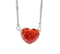 TQHGM 925 Sterling Silver Heart Shape Pink Yellow 5a Pendant for Women Wedding Jewelry s