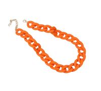 TQHGM Accessorie Colorful Beaded For Women, Rainbow Beads Colorful Chain Choker s Wide Chain Collar Neck Jewelry