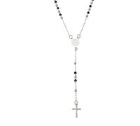 TQHGM Accessorie Sterling Silver Religious Rosary For Women - 1pc Religious Rosary Cross Mary Pendant Link Cable Chain 20inch, s