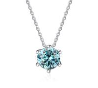 TQHGM Accessories 1 to 2ct Moissanite for Women, D Color Pink/Blue/Green Diamond s, Jewelry s for Birthday Anniversary Valentine's Day