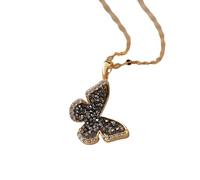 TQHGM Accessories Butterfly For Women, Gradient Crystal Butterfly Pendant Clavicle s, Butterfly Choker, Pink Butterfly, Blue Butterfly Holiday