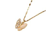 TQHGM Accessories Butterfly For Women, Gradient Crystal Butterfly Pendant Clavicle s, Butterfly Choker, Pink Butterfly, Blue Butterfly Holiday