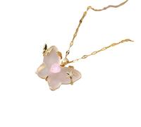 TQHGM Accessories Butterfly For Women, Gradient Crystal Butterfly Pendant Clavicle s, Butterfly Choker, Pink Butterfly, Blue Butterfly Holiday