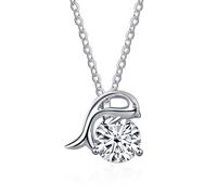 TQHGM Accessories Dolphin Pendant s for Women, 1CT Yellow/Blue/Pink Moissanite Diamond s, D Color Moissanite s,