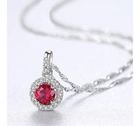 TQHGM Accessories Pure For n Trendy Colorful Created Gemstone Pendant s Charming Christmas Jewelry