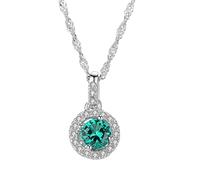 TQHGM Accessories Pure For n Trendy Colorful Created Gemstone Pendant s Charming Christmas Jewelry