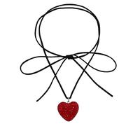TQHGM Color Heart Female Temperament Velvets Rope Collarbone ChaiKoreaStudent Adjustable Jewelry