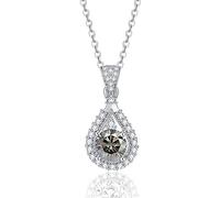 TQHGM Decorations Accessories Moissanite for Women 1ct Round Cut D Color Diamond for Women Moissanite Pendant Girl