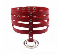 TQHGM EMO Choker Spikes Collar Leather Chain Punk Gothic Jewelry On The Neck