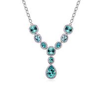 TQHGM Fashion Atmosphere Banquet Female Crystal Clavicle Chain Short Section