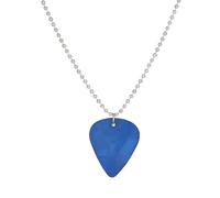 TQHGM Girl Products 925 Sterling Silver Rock Roll For Women and Men, Heart Shape Pendent Pick Movie Peripherals Neck Chain, Spiked Punk Choker, Guitar,