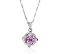 TQHGM Girls Jewelry Accessories 1 D Color Blue Pink Green Moissanite Pendant s for Women Diamond for Women - Valentine's Day Birthday