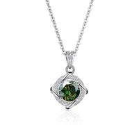 TQHGM Girls Jewelry Accessories 1 D Color Blue Pink Green Moissanite Pendant s for Women Diamond for Women - Valentine's Day Birthday