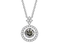 TQHGM Girls Jewelry Accessories 1ct Round Cut D Color Diamond Moissanite Pendant for Women Decorations