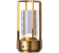 TQHGM Head Stand Light Acrylic Desktop Nightstand Accent Lamp 3 Color Mode Bedside Desk Table Reading Lamps Bedroom Night Lights USB Charging Head(Gold)