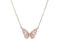 TQHGM Jewelry Women Elegant Gold Silver Plating Butterfly Crystal Rhinestone Butterfly for Little Girls Age 4