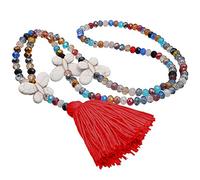 TQHGM Long Chain for Women Pendant Women Hand-Made Bead Sweater Tassel Crystal Chain Accessory Valentines Day Heart