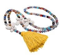 TQHGM Long Chain for Women Pendant Women Hand-Made Bead Sweater Tassel Crystal Chain Accessory Valentines Day Heart