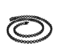 TQHGM Mens Stainless Steel s, Man Chain Push-Button Clasp Minimalist s