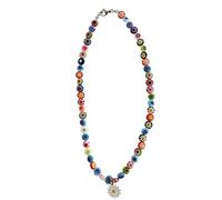 TQHGM New Korea Metal Chain Transparent Colorful Beaded Irregular Flowers Pearl for Women Party Jewelry-4