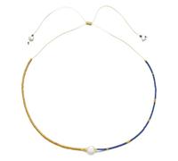 TQHGM Pendant Chain Men Women Jewellery Black Color Bohemian Beads For Women Boho Natural Stone Summer Beach