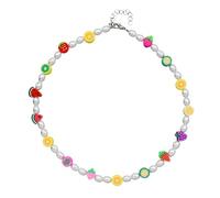 TQHGM Pendant Chain Men Women Jewellery Colorful Rice Bead Flower Beaded