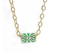 TQHGM Pendant Chain Men Women Jewellery Evil Eye Pendant Long Punk Link Chain For Women Girls Fashion