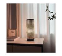 TQHGM Premium Handmade Hollowed Table Lamp Bedside Night Light Retro American Bedroom Decorative Dimmable WABI-sabi Style for Home Office