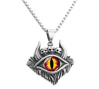 TQHGM Retro Punk Ancient Egypt Eye of Horus Skull Pendant Men's Motorcyclist Jewelry Accessories