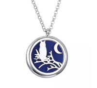 TQHGM Round Aromatherapy Essential Oil Perfume Diffuser Locket Pendant -3165