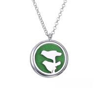 TQHGM Round Aromatherapy Essential Oil Perfume Diffuser Locket Pendant -3165