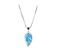 TQHGM Trend Pendant Chain Men Women Jewellery Bohemia Blue Imitation Opal Cute Fish Pendant For Women Charm Crystal Animal Turtle For Women