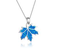 TQHGM Trend Pendant Chain Men Women Jewellery Bohemia Blue Imitation Opal Cute Fish Pendant For Women Charm Crystal Animal Turtle For Women