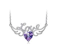 TQHGM Women Pendant Decorated with Crystals from Heart Chain Jewelry Love Jewelry Collares s N1360