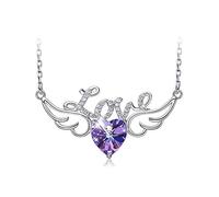 TQHGM Women Pendant Decorated with Crystals from Heart Chain Jewelry Love Jewelry Collares s N1360B