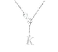 TQHGM Women s Pendants for Patrck Day 8 Shaped Tassel Silver Initial For Women Silver s For Women A Z 26 Alphabet Initial s For Teen Girls Jewelry Padlock