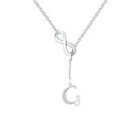 TQHGM Women s Pendants for Patrck Day 8 Shaped Tassel Silver Initial For Women Silver s For Women A Z 26 Alphabet Initial s For Teen Girls Jewelry Padlock