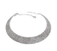 TQHGM Womens Chains for s Women Elegant Rhinestone Collar Choker for Wedding Birthday Jewelry s for Sister