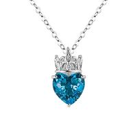 TQHGM Women's Heart Pendant s - Party, Birthday, Queen, Princess, Girl, Crown, Initial