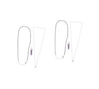 TQHGM Women's Jewelry Holder for Jewelry Making Pendants Gemstone Crystals s Charm Pendant Carnelian Metal Purple