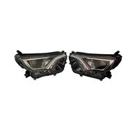 TQHSAG Montaje de faros Un Par De Faros Delanteros Coche 81130-0R100 81170-0R100 Para Toyota Para Rav4 2016 2017 2018 Ojo Ángel Luces Delanteras Gama Baja Faros delanteros