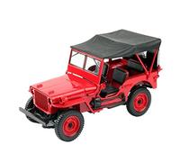 TQMEAD 1 18 para City Willis 1924 Jeep Aleación Metal Coche Modelo Cumpleaños Regalo Aleación Juguete Coche Colección Ornamento Miniaturas De Automoción