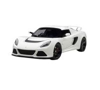 TQMEAD 1:18 para Lotus Exige S Roadster Modelo Automóvil Completamente Abierto Metal Exhibición Estática Colección Regalos Miniaturas De Automoción(White)